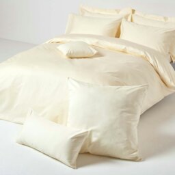 Rackhams Premium 1000 TC Egyptian Cotton Sateen Weave Housewife Pillowcase, Standard Size - Air Force Blue - thumbnail 6