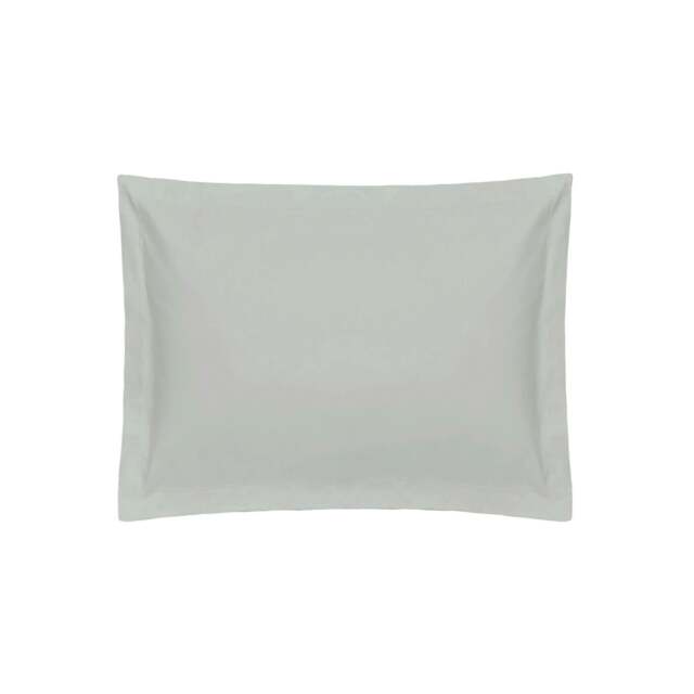 Rackhams 400 Thread Count Egyptian Cotton Oxford Pillowcase - Platinum - M - Platinum - 100% Egyptian Cotton - image 1