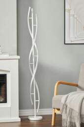Rackhams Modern LED Floor Lamp - White - One Size - thumbnail 2
