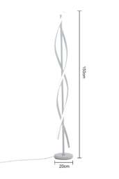 Rackhams Modern LED Floor Lamp - White - One Size - thumbnail 4