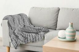 Rackhams Lush Faux Rabbit Fur Throw - Silver - 140x180cm - thumbnail 6