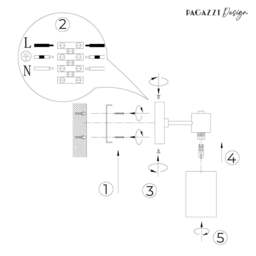 Rackhams Maya 1-Light Antique Brass Wall Light - thumbnail 6