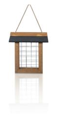 Rackhams Wood Suet Bird Feeder With Slate Roof and Hanging Cord - thumbnail 1