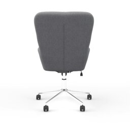 Rackhams Benjamin office chair with wheels in grey - Grey - thumbnail 2