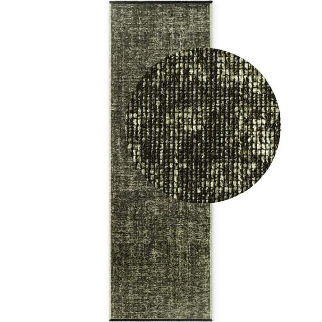 Rackhams Brilliance Short Pile Prisma Green Rug - 80X250 cm - image 1