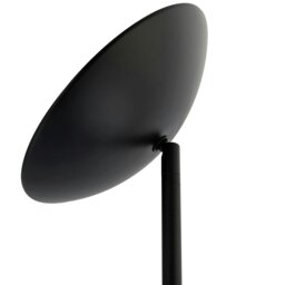 Rackhams Designer LED Uplighter Metal Floor Lamp in Matte Black with Memory Dimmer Button - thumbnail 5