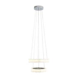 Rackhams Ana LED Chrome Tiered Pendant Ceiling Light