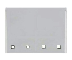Rackhams Light Grey Square Eyelet Edge Roller Blind - 210cm - thumbnail 2