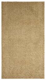 Rackhams Fiji Latte Beige Washable Solid Shaggy Rug - 67X120 cm - thumbnail 1