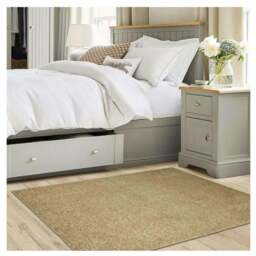Rackhams Fiji Latte Beige Washable Solid Shaggy Rug - 67X120 cm - thumbnail 4