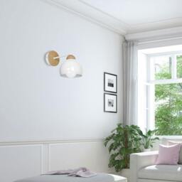 Rackhams Dama Pendant Lamp Hand Made Scandi Syle White With Wooden Detail - thumbnail 5
