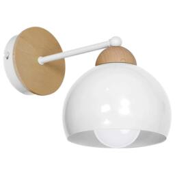 Rackhams Dama Pendant Lamp Hand Made Scandi Syle White With Wooden Detail