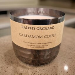 Rackhams Cardamom Coffee Scented Candle - Silver Tin - thumbnail 4