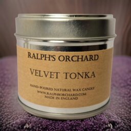 Rackhams Velvet Tonka Candle – Lavender, Tonka & Amber Scent - Antique - thumbnail 2