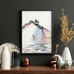 Rackhams Japan print - set of 3 framed wall art prints - A2 16.54 x 23.39 in / 42 x 59.4 cm - Satin Photo paper 280 gsm - Black Frame - thumbnail 4