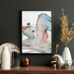 Rackhams Japan print - set of 3 framed wall art prints - A2 16.54 x 23.39 in / 42 x 59.4 cm - Satin Photo paper 280 gsm - Black Frame - thumbnail 6