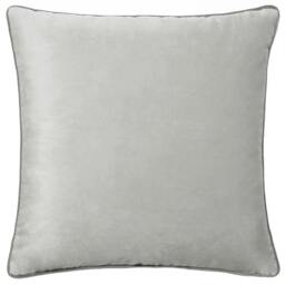 Rackhams Meridian Velvet Cushion Cover - Dove/Charcoal - 45cm x 45cm - Dove/Charcoal - 100% Polyester - thumbnail 2
