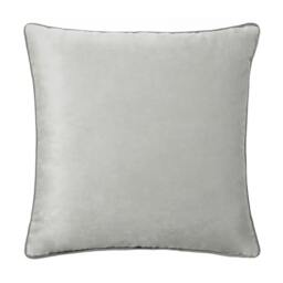 Rackhams Meridian Velvet Cushion Cover - Dove/Charcoal - 45cm x 45cm - Dove/Charcoal - 100% Polyester