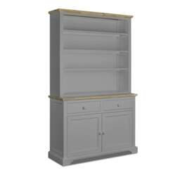 Rackhams Florence Display Cabinet with Height Adjustable Shelves and Cupboard - White - thumbnail 6