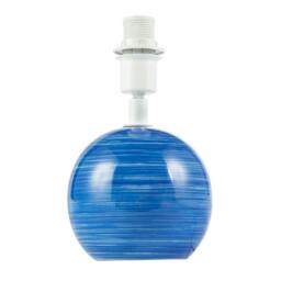 Rackhams Blue and White Ceramic Gloss Table Lamp Base with Tiltable Lamp Holder - thumbnail 1