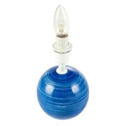 Rackhams Blue and White Ceramic Gloss Table Lamp Base with Tiltable Lamp Holder - thumbnail 2