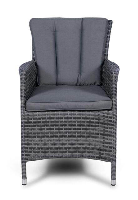 Rackhams Savannah Outdoor Rattan Garden Dining Chair - 1 - Grey - image 1