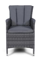 Rackhams Savannah Outdoor Rattan Garden Dining Chair - 1 - Grey - thumbnail 1