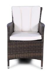 Rackhams Savannah Outdoor Rattan Garden Dining Chair - 1 - Grey - thumbnail 2