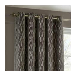 Rackhams Manhattan Velvet Eyelet Curtains - Mink - 168cm x 183cm - Mink - 100% Polyester - thumbnail 3