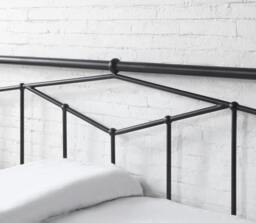 Rackhams Axton 3ft Day Bed Black Metal Bed Frame - Single - Steel - Black - thumbnail 5