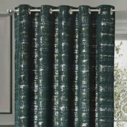 Rackhams Warwick Readymade Eyelet Curtains - 168cm x 183cm - Blue - thumbnail 2