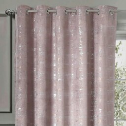 Rackhams Warwick Readymade Eyelet Curtains - 168cm x 183cm - Blue - thumbnail 3