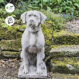 Rackhams Large Life-size Hunting Dog Stone garden ornament - thumbnail 2