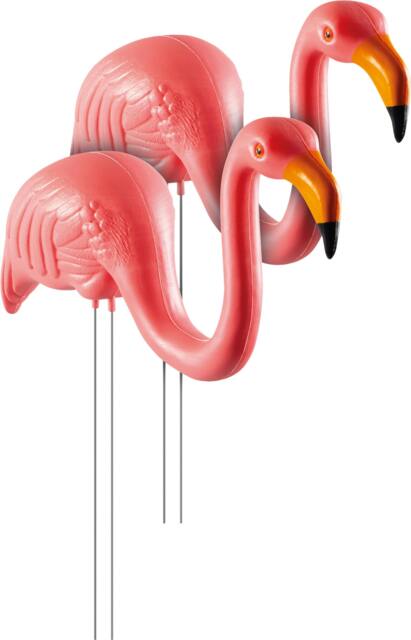 Rackhams Pair Of Flamingo Garden Ornaments