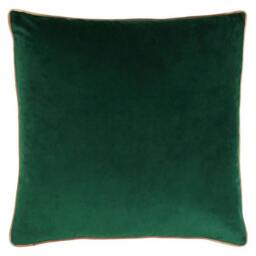 Rackhams Meridian Cushion Cover - Emerald Green/Blush - 55x55cm - Emerald Green/Blush - 100% Polyester