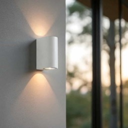 Rackhams 10 Watt White Up and Down Outside Wall Light - thumbnail 3