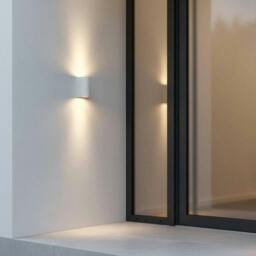 Rackhams 10 Watt White Up and Down Outside Wall Light - thumbnail 4