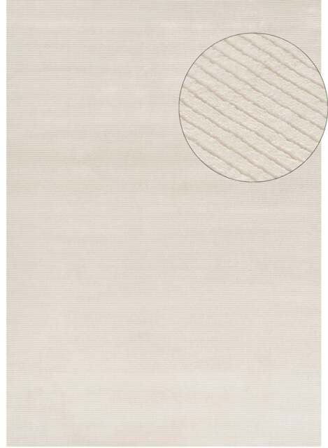 Rackhams Carmel Cream Striped Rug - 6010 - 160X230 cm - image 1