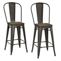 Rackhams Luxor Counter Stool in Metal Copper - 2 pieces - Copper