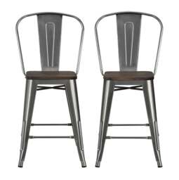 Rackhams Luxor Counter Stool in Metal Copper - 2 pieces - Copper - thumbnail 6