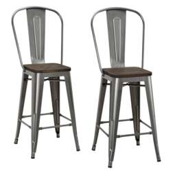 Rackhams Luxor Counter Stool in Metal Copper - 2 pieces - Copper - thumbnail 2