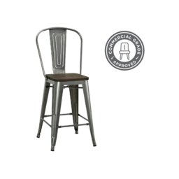 Rackhams Luxor Counter Stool in Metal Copper - 2 pieces - Copper - thumbnail 3