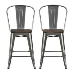 Rackhams Luxor Counter Stool in Metal Copper - 2 pieces - Copper - thumbnail 4