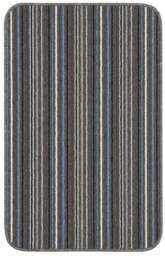 Rackhams Stockholm Lead/Light Blue Washable Mat - 57X90 cm - thumbnail 1