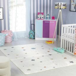 Rackhams Lillian-Kids Beige Orange Green Grey Washable Rug for Children's Rooms - 160cm_diameter - thumbnail 2