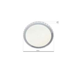 Rackhams Layla Stylish White Ceiling Lamp 66W Led Dimmable With Invluded Remote Shade Designed To Give The Effect Of A Starry Sky - thumbnail 6