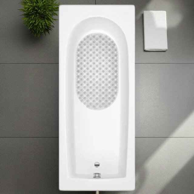 Rackhams Cleo Clear Anti Slip Bath Mat 69cm x 39cm - image 1