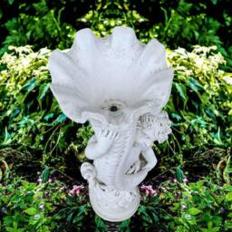 Rackhams Boy Holding a Horn Planter statue - thumbnail 3