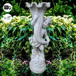 Rackhams Boy Holding a Horn Planter statue - thumbnail 2