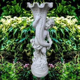 Rackhams Boy Holding a Horn Planter statue